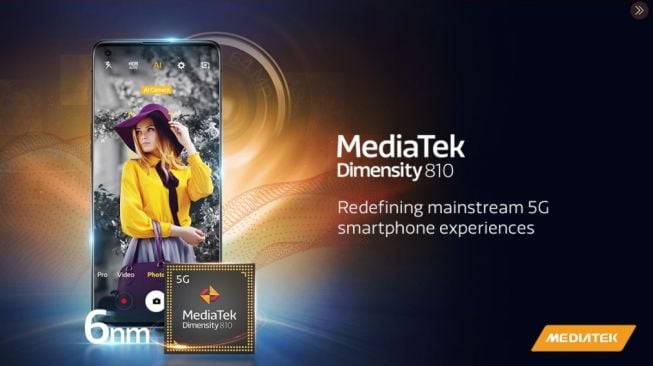 Realme Diklaim Jadi Smartphone Pertama Gunakan Dimensity 810