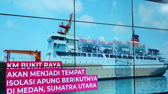 KM Bukit Raya, Tempat Isolasi Pasien Covid-19 Tiba di Pelabuhan Belawan Hari Ini