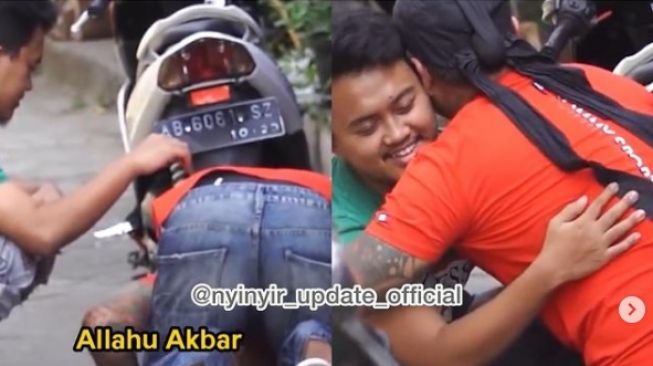 Pria Bertato Amanah saat Dititipi Motor, Endingnya Ucap Takbir Sambil Sujud Syukur