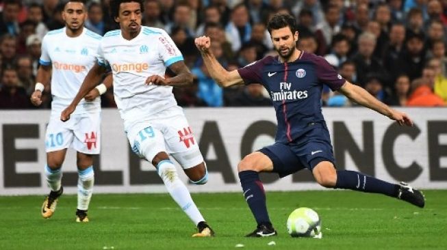 Thiago Motta saat masih bermain di PSG. (BORIS HORVAT / AFP)