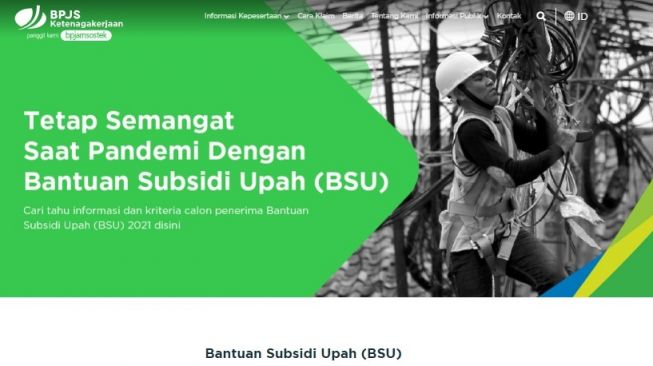 Subsidi upah atau BSU BPJS Ketenagakerjaan