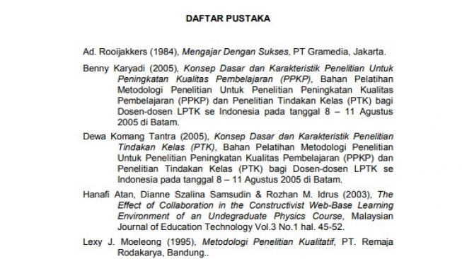 Cara Menulis Daftar Pustaka Untuk Skripsi Tesis Dan Disertasi Suara 