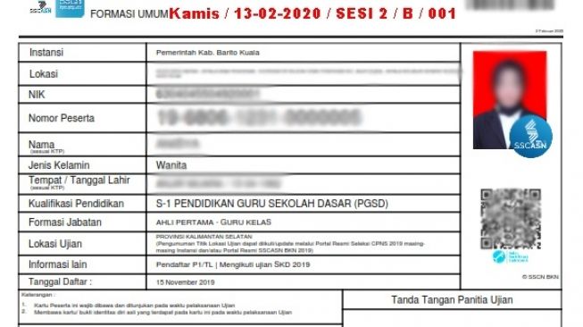 Cara Cetak Kartu Ujian CPNS 2021