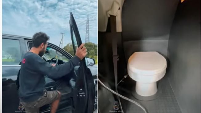 Toyota Fortuner dengan penambahan ruang toilet di dalamnya (Cartoq)