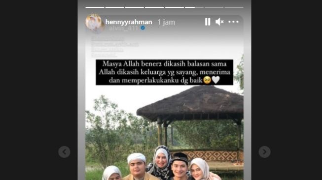 Alvin Faiz dan Henny Rahman (Instagram)