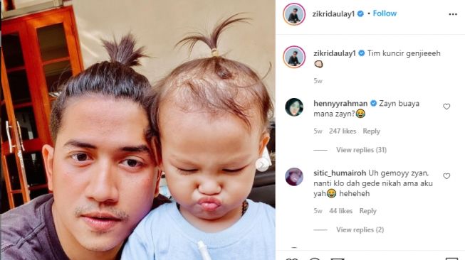 Potret Kedekatan Zikri Daulay bareng anak usai cerai dari Henny Rahman. [Instagram/zikridaulay1]