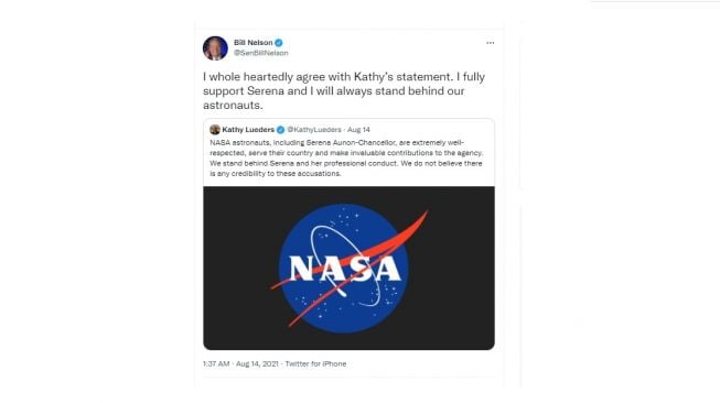 Cuitan soal astronot NASA disebut penyebab kebocoran udara di Soyuz. [Twitter]