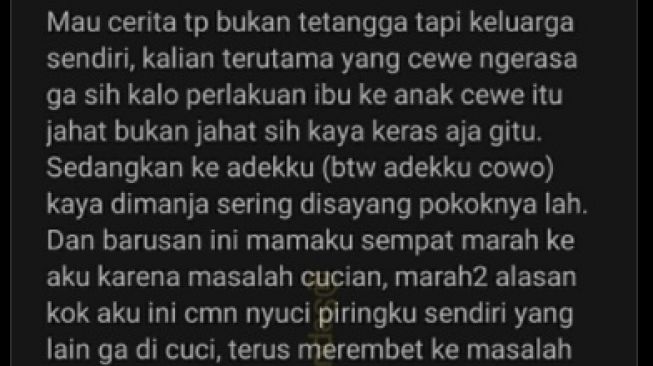 Viral Cewek Curhat Ngegas Disuruh Ibu Kerja Rodi, Jadi Perdebatan