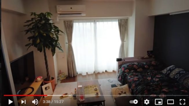 Potret apartemen Maria Ozawa [Youtube/Daisuke Botak]