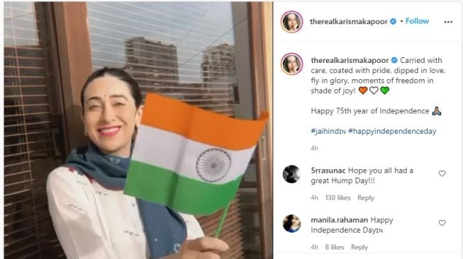 Artis Bollywood Rayakan Hari Kemerdekaan India. [Instagram]