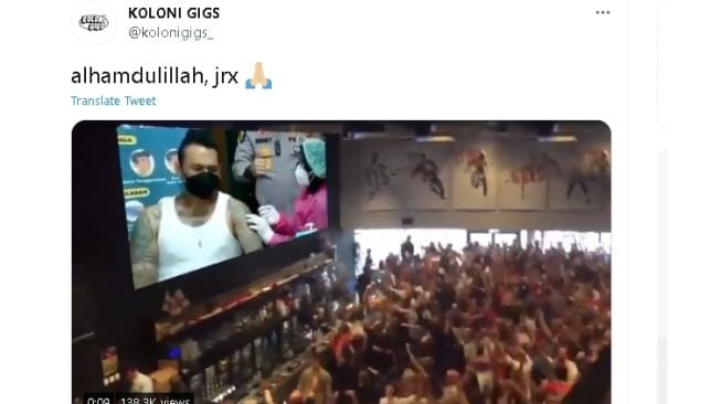 Momen Jerinx divaksin diedit jadi video kocak (twitter)