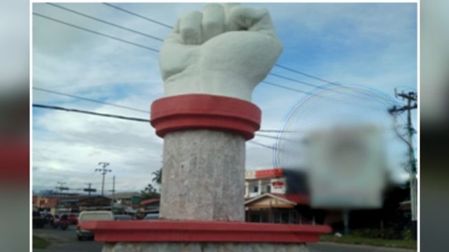 Simpang Tinju, monumen simbol perlawanan Bagindo Aziz Chan. [Dok.istimewa]