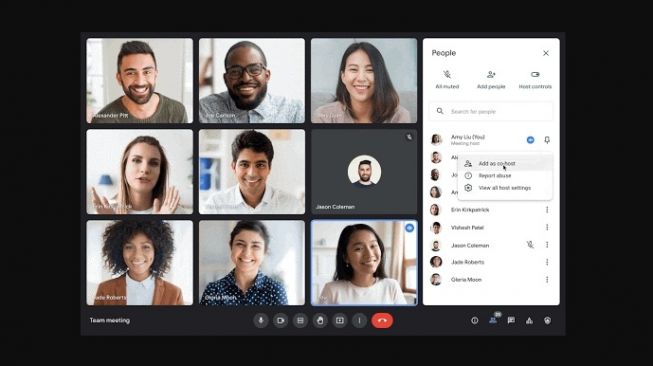 Fitur baru Google Meet, bisa 25 Co-host. [Android Central]
