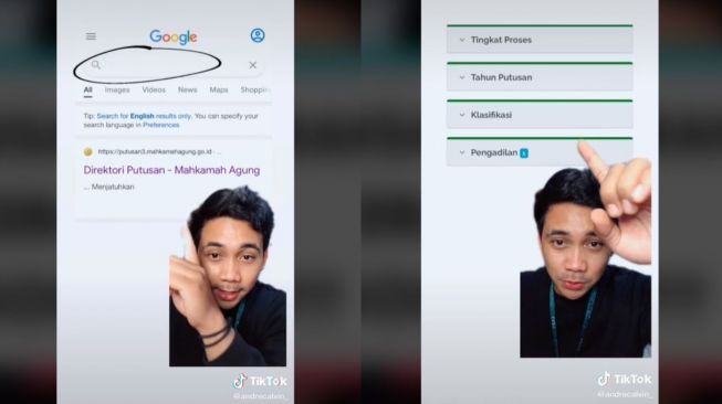 Viral Tips Tahu Status Perceraian Seseorang Lewat Google (tiktok.com/@andrecalvin_)