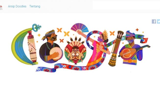 Google Doodle Rayakan Hari Kemerdekaan RI. [Google]