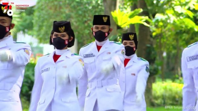 Video upacara HUT ke-76 RI di Istana Merdeka bisa Anda saksikan ulang di Youtube Sekretariat Presiden, Selasa (17/8/2021).