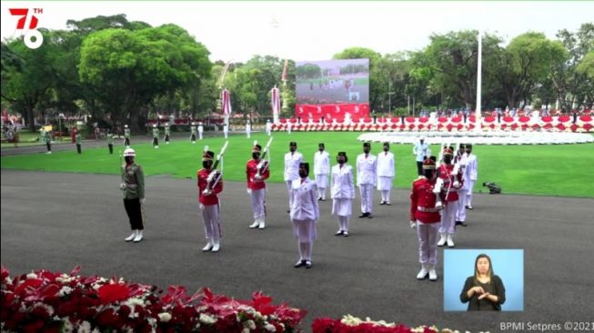 Video upacara HUT ke-76 RI di Istana Merdeka bisa Anda saksikan ulang di Youtube Sekretariat Presiden, Selasa (17/8/2021).