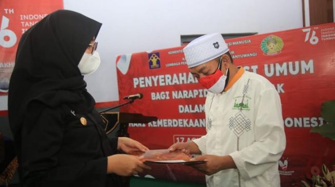 496 Napi di Lapas II Banyuwangi Dapat Remisi HUT Kemerdekaan RI, 4 Diantaranya Bebas