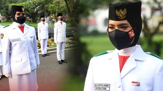 Ardelia Muthia Zahwa, Pembawa Bendera Merah Putih HUT RI ke-76