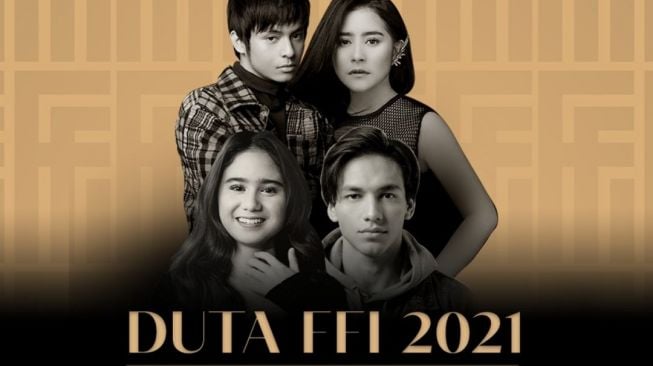 Empat aktor muda yang ditunjuk sebagai Duta Festival Film Indonesia 2021. (Foto: Laman resmi Festival Film Indonesia)