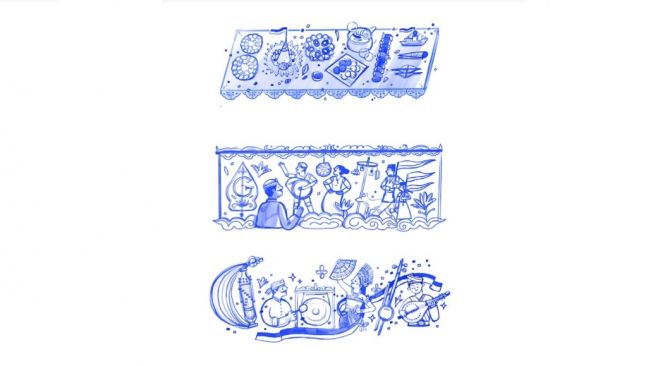 Google Doodle Rayakan Hari Kemerdekaan RI. [Google]