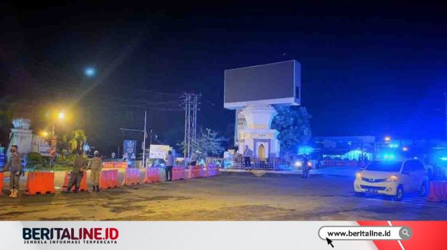 Polda Gorontalo dan Polres Jajaran Tutup Sejumlah Ruas Jalan