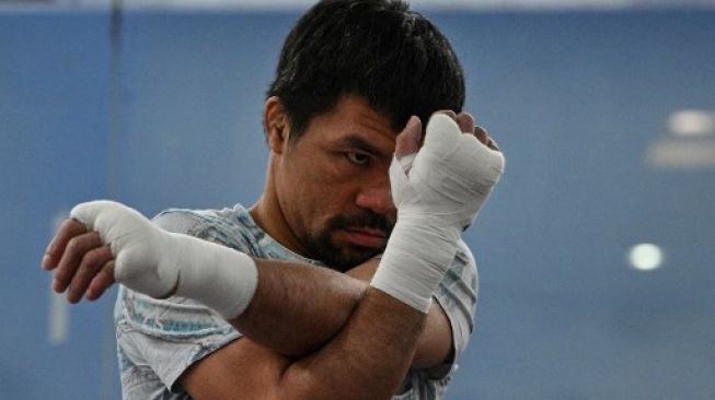 Jelang Tinju Dunia Akhir Pekan Ini, Pacquiao dan Ugas Sudah Tiba di Las Vegas