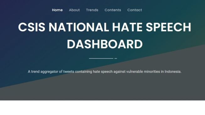 CSIS Luncurkan Dashboard Ujaran Kebencian