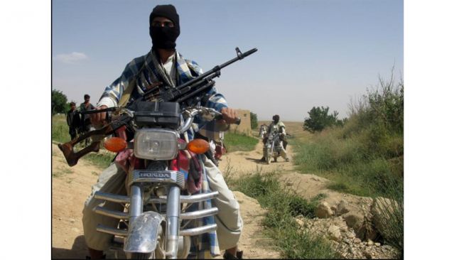 Motor Honda yang dipakai oleh militisi Taliban di Afghanistan (Twitter/Pajhwok)