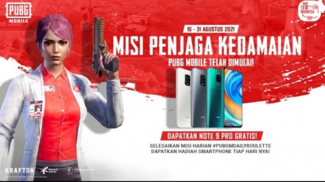 PUBG Mobile menyelenggarakan event Penjaga Kedamaian sejak 16 Agustus hingga 31 Agustus nanti.[Antara/PUBG Mobile]