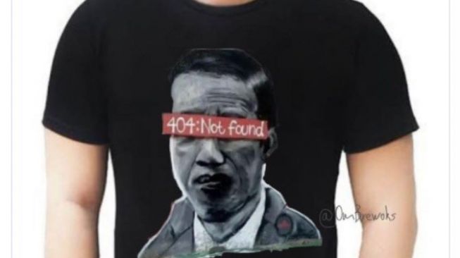 Mural Jokowi 404: Not Found Dijadikan Desain Kaos, Pembuatnya Ditangkap Polisi