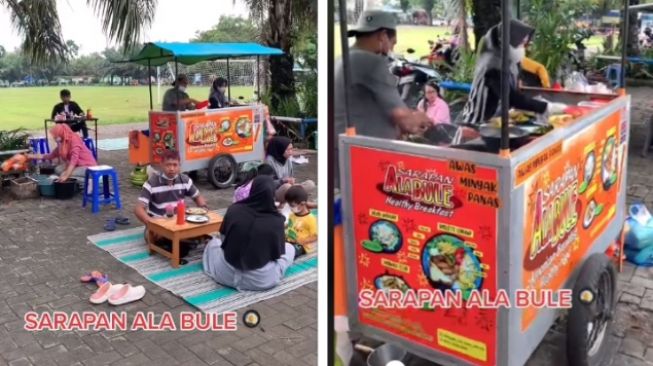 Viral Menu Sarapan Ala Bule Versi Kaki Lima, Antrean Warga Mengular di Akhir Pekan