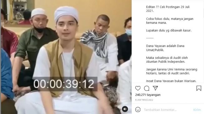 Mata Alvin Faiz yang berputar-putar jadi perhatian warganet. [Instagram]