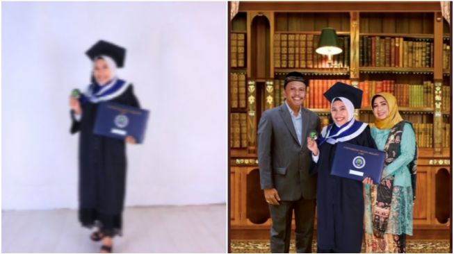 Ditinggal Orangtua Sebelum Wisuda, Wanita Minta Tolong Foto Wisudanya Diedit (Twitter)