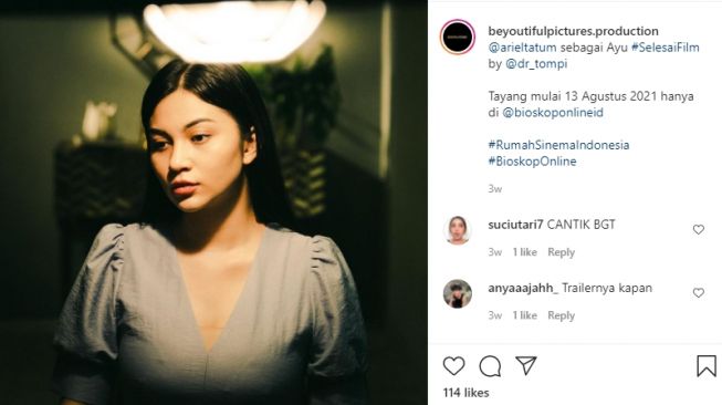 Pesona Ariel Tatum dalam Film Selesai [Instagram/beyoutifulpictures.production]