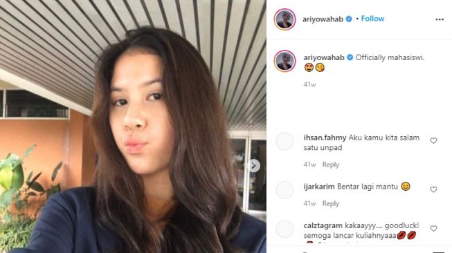 Potret Kyra Wahab Putri Sulung Ariyo Wahab. [Instagram/ariyowahab]