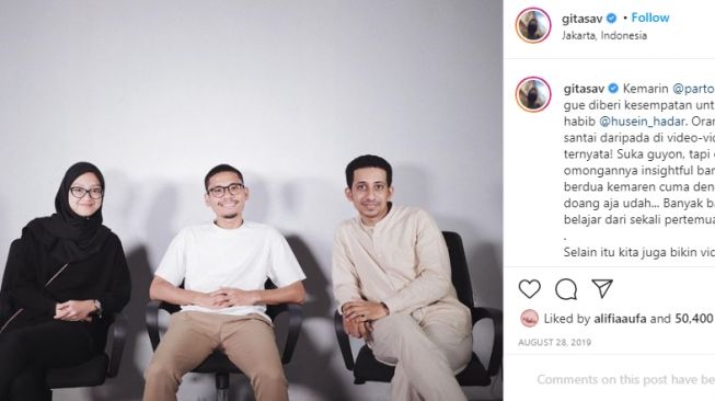 Adu pesona Cinta Laura dan Gita Savitri. [Instagram]