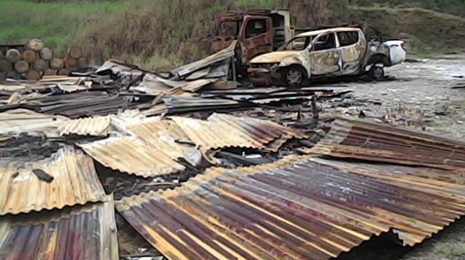 Baku Tembak di Ilaga, TPNPB-OPM Sebut TNI-Polri Telah Bakar Rumah-rumah Warga