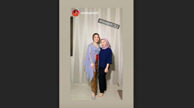 Potret Penampilan Ayu Ting Ting di Nikahan Lesti Kejora. [Instagram]