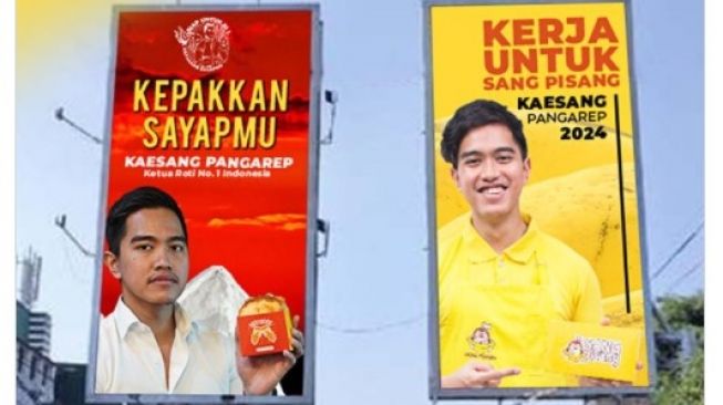 Kaesang Pasang Baliho Warna Merah dan Kuning, Sindir Puan dan Airlangga?