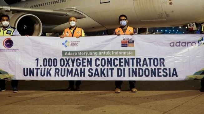 Adaro Salurkan 1000 Konsentrator Oksigen Senilai Rp 12,6 Miliar ke RS dan Klinik