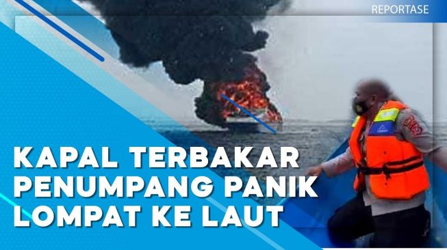 Video: KMP Bukit Sumber Poleang Terbakar di Perairan Bombana Sulteng