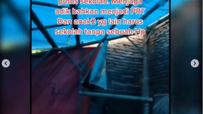 Kondisi tempat tinggal beratap terpal (instagram)