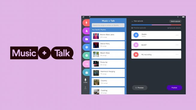 Fitur baru Spotify, Music Plus Talk . [Spotify]