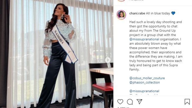 Potret Chanique Rabe Miss Supranational 2021. [Instagram/chani.rabe]