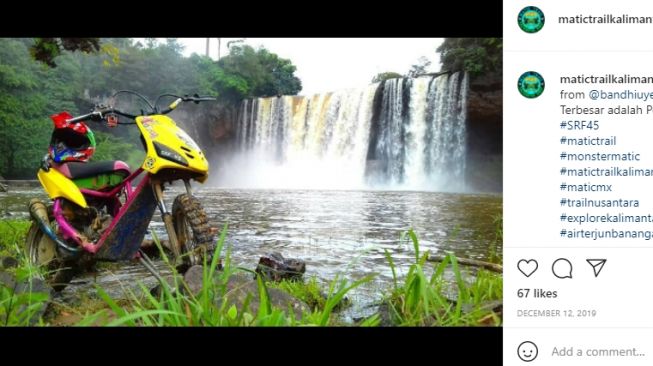 Air Terjun Banangar, tempat wisata di Kabupaten Landak. (Instagram)