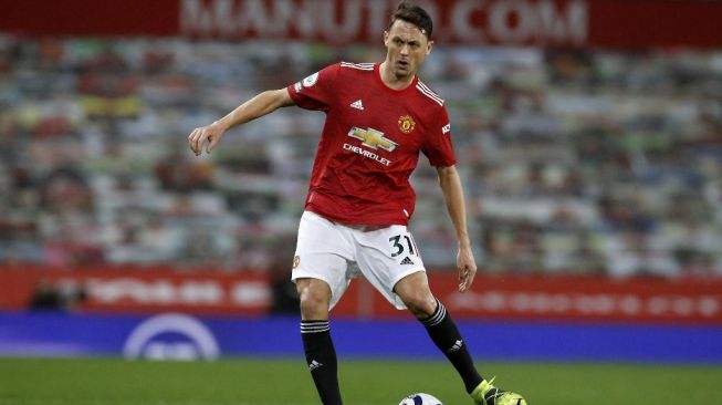 Gelandang jangkar Manchester United, Nemanja Matic. [PHIL NOBLE / POOL / AFP]