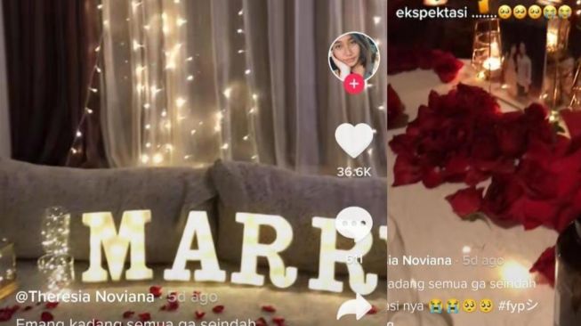 Viral Pamer Dekorasi Lamaran Romantis, Ending Video Ini Malah Bikin Warganet Emosi