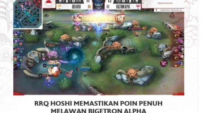 Pertandingan MPL ID Season 8 minggu kedua, BTR vs RRQ. [Instagram/@mpl.id.official]