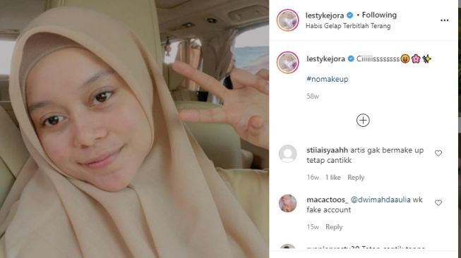 Lesti Kejora tanpa make up. [Lesti Kejora tanpa make up]